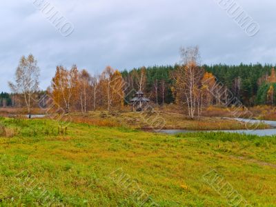 wooden pavilion