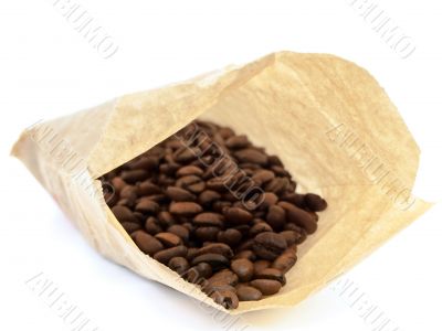sack with coffee beans