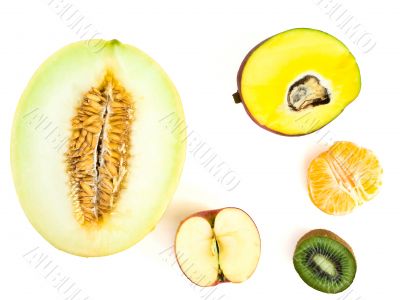 half of fruits