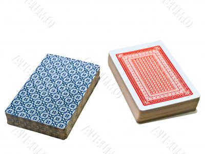two decks of cards