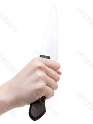 knife in hand