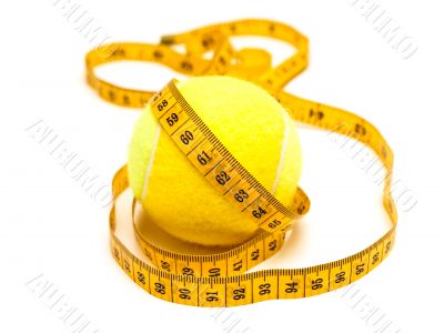  meter over tennis-bal