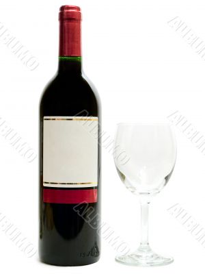 red wine with wineglass