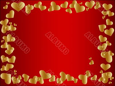 golden heart frame