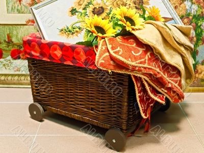 sunflowers in home