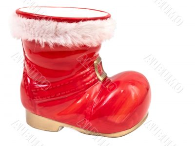 red christmas boot