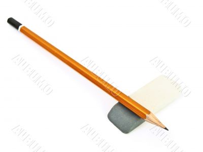 pencil and eraser