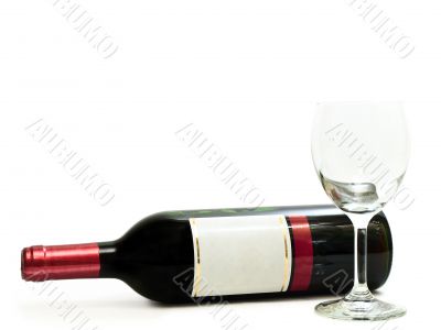  red wine with wineglass