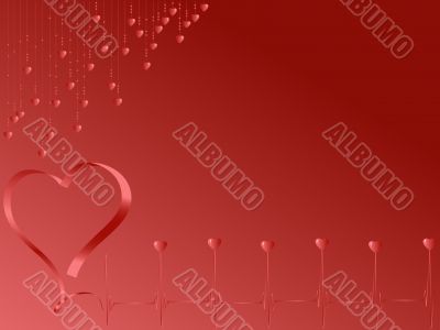 pulse of love in red