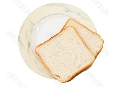 bread at plate
