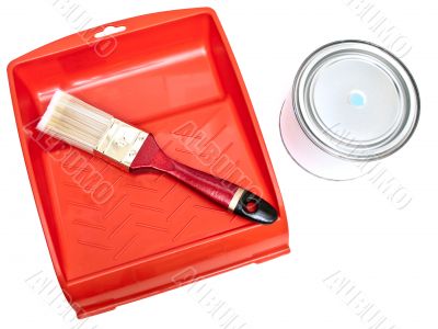 palette, bristle and color can