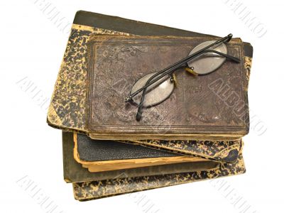 books and glasses