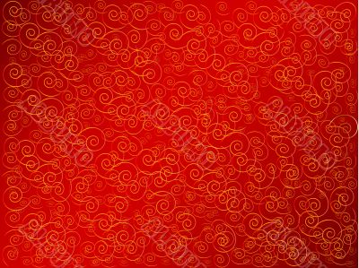 abstract background in red and gold