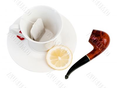 cup of tea with lemon