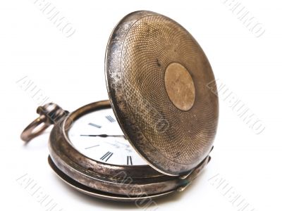 old open pocket clock