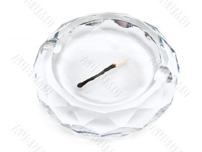 ashtray and match