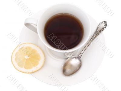 cup of tea with lemon