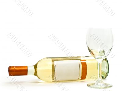 white wine with wineglass