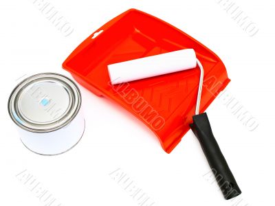 roller, color and tray