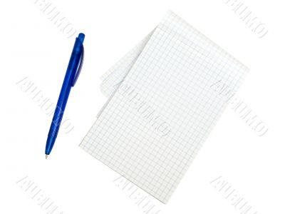 notepad and pen