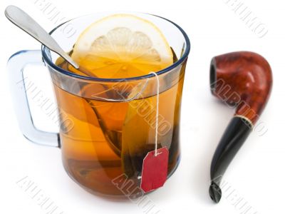 cup of tea and pipeful
