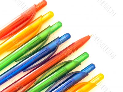 multicolored ballpoint