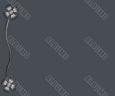 Border in metallic style