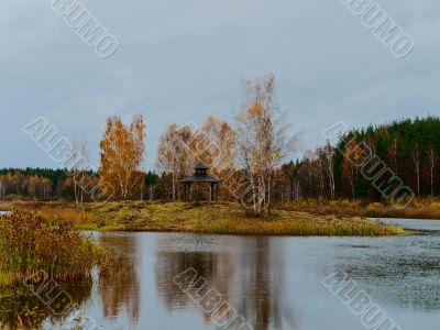 old pavilion at autumn island