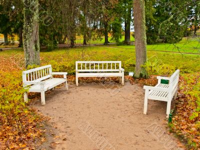 three benches