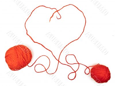 clews in heart form