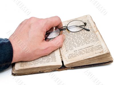 old book reading