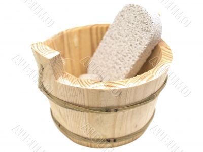 wooden sauna vat