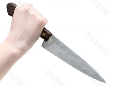 knife in hand