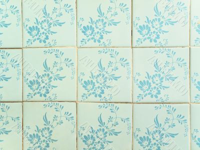old ceramic wall