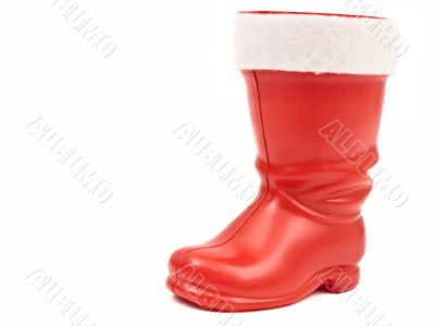 red christmas boot