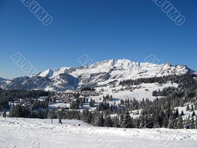Skiing area near Amden
