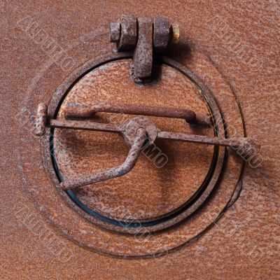 Old rusty fan shutter