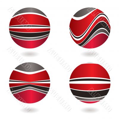 marble swirl red