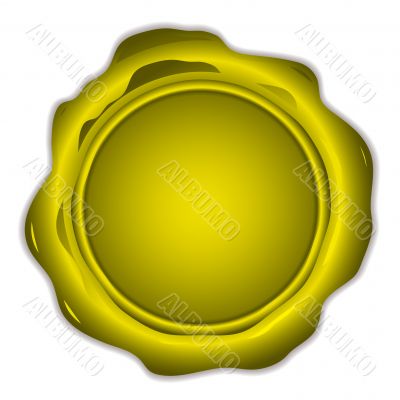 gold wax seal round