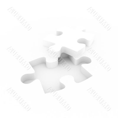 white cutted puzzle