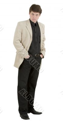 Male portrait in light jacket