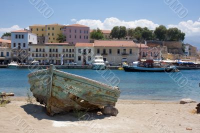 Shore line in Chania