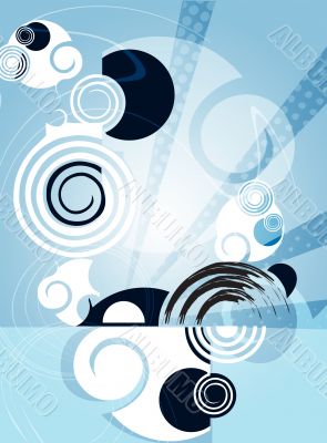 A blue color abstract background