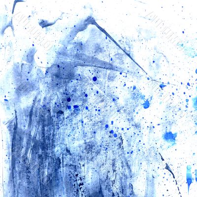 A Blue Color Abstract Painted Background