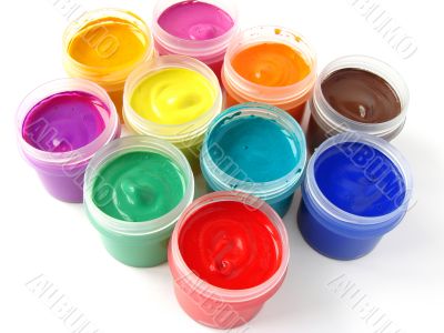 colorful gouache
