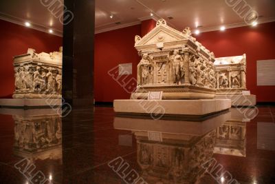 Martble sarcophaguses