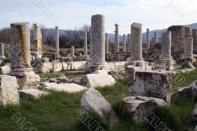 Marble columns