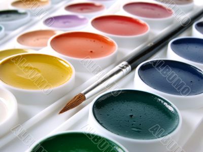 watercolor paints
