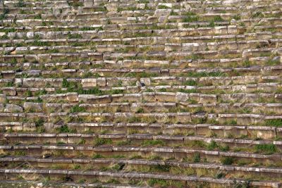 Stone and grass