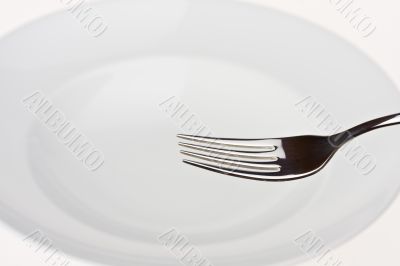 white plate